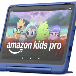 Amazon Fire HD 10 Kids Pro tablet (newest model) ages 6-12. Bright 10.1" HD screen, includes ad-free content, robust parental controls, 13-hr battery and slim case for older kids, 32 GB, Nebula
